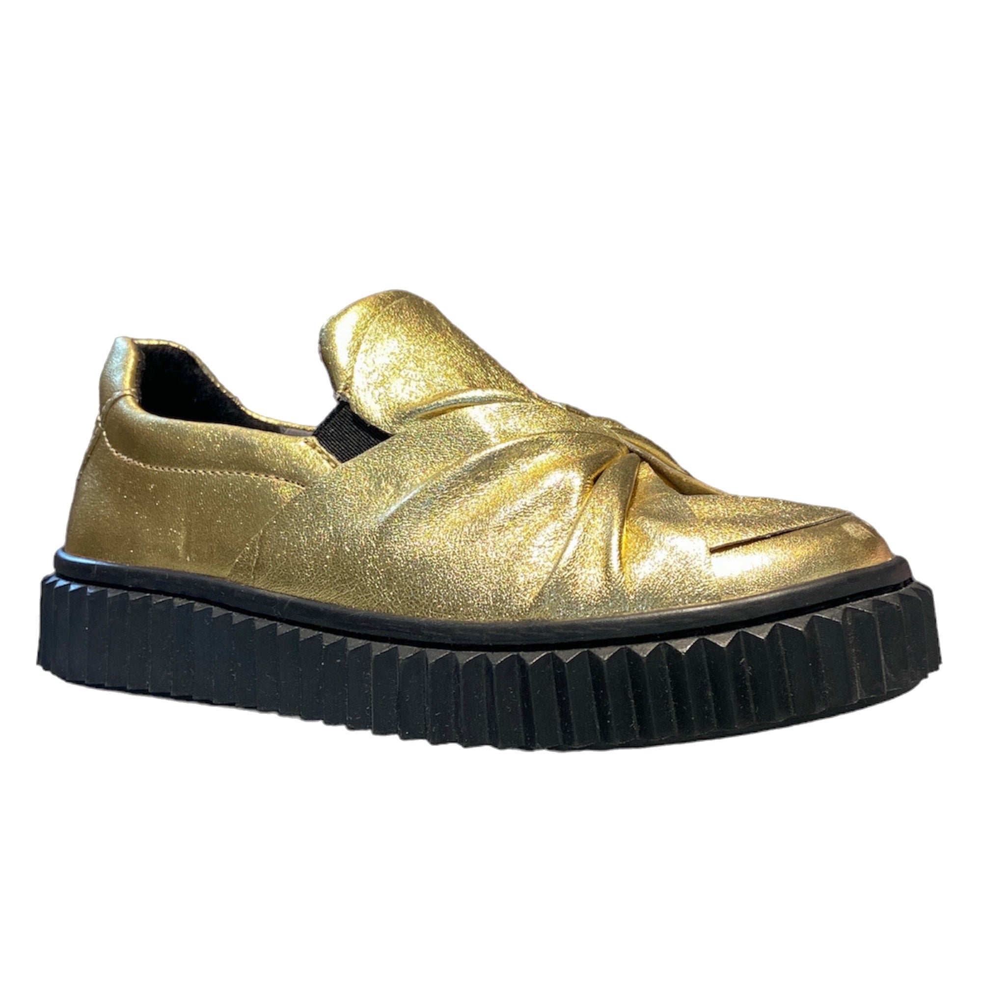 Naturino Pleated Gold Sneaker