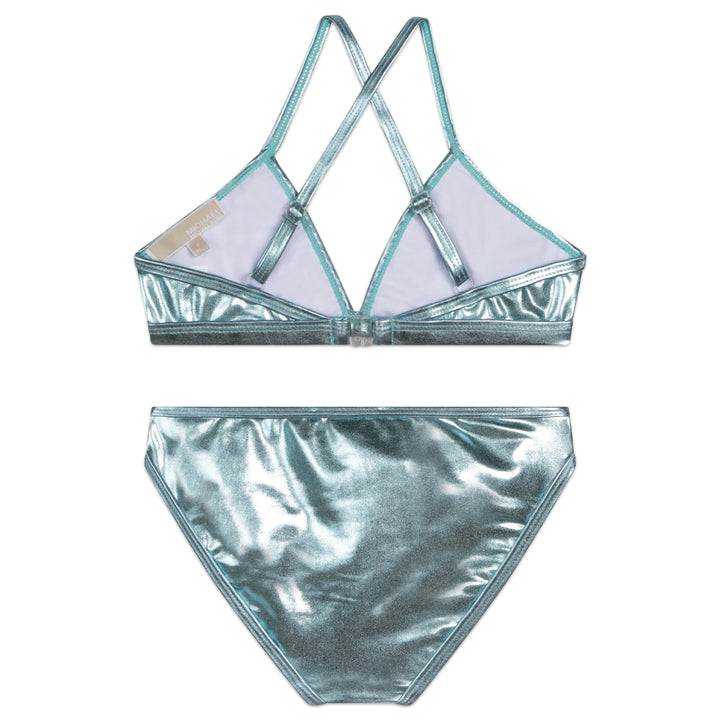 Michael Kors Teal Shiny Bikini