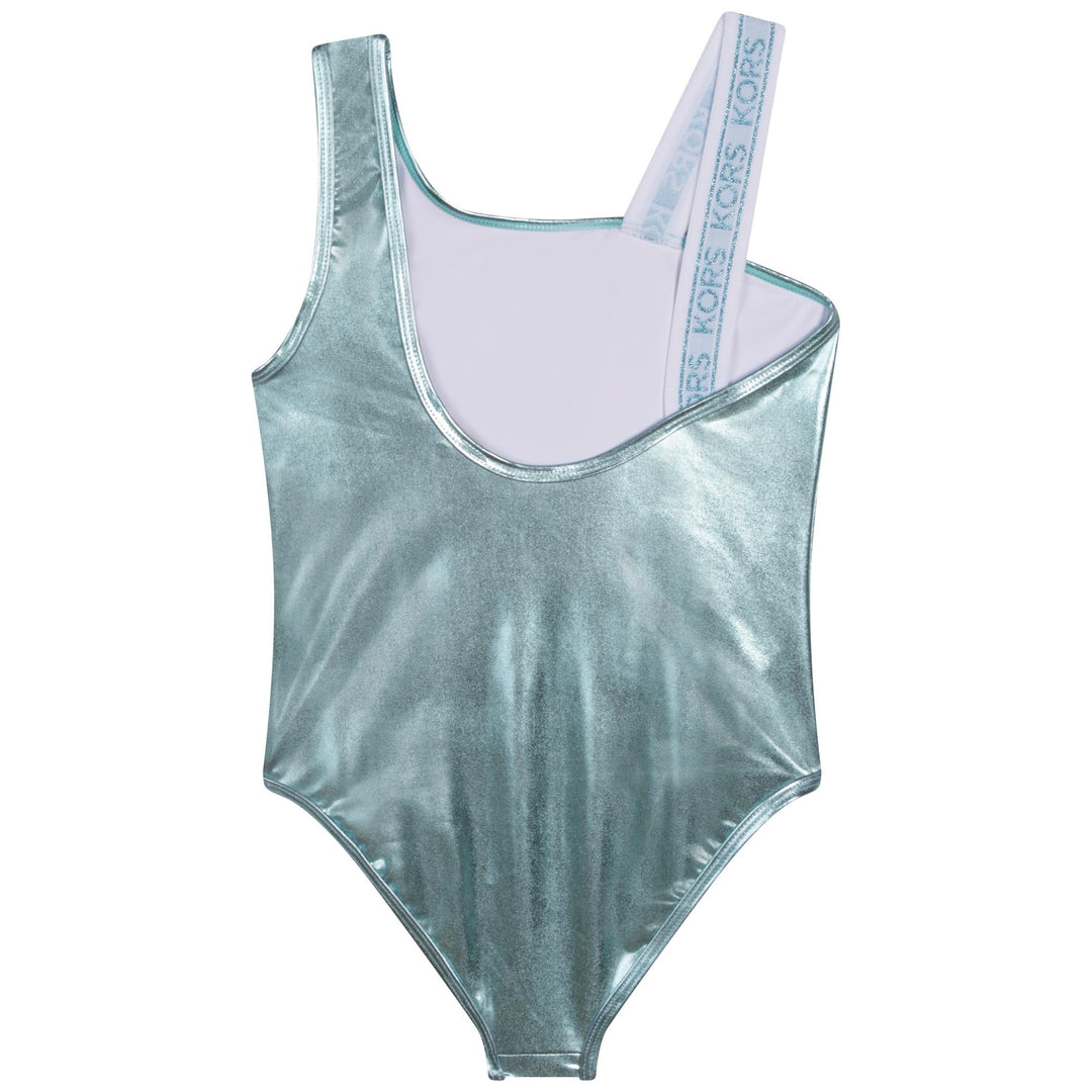 Michael Kors Teal Shiny Swimsuit