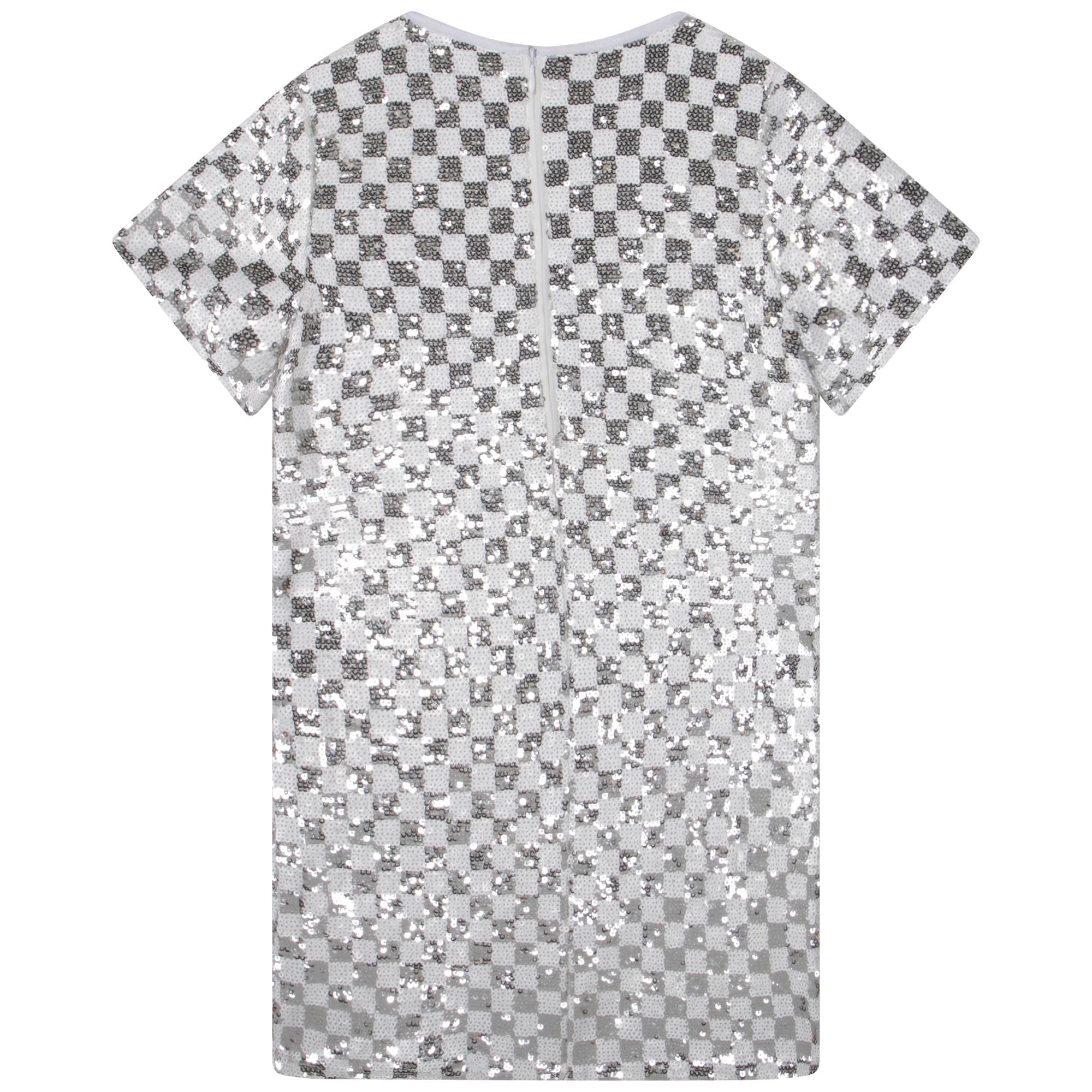 Michael Kors Silver Checkered Dress