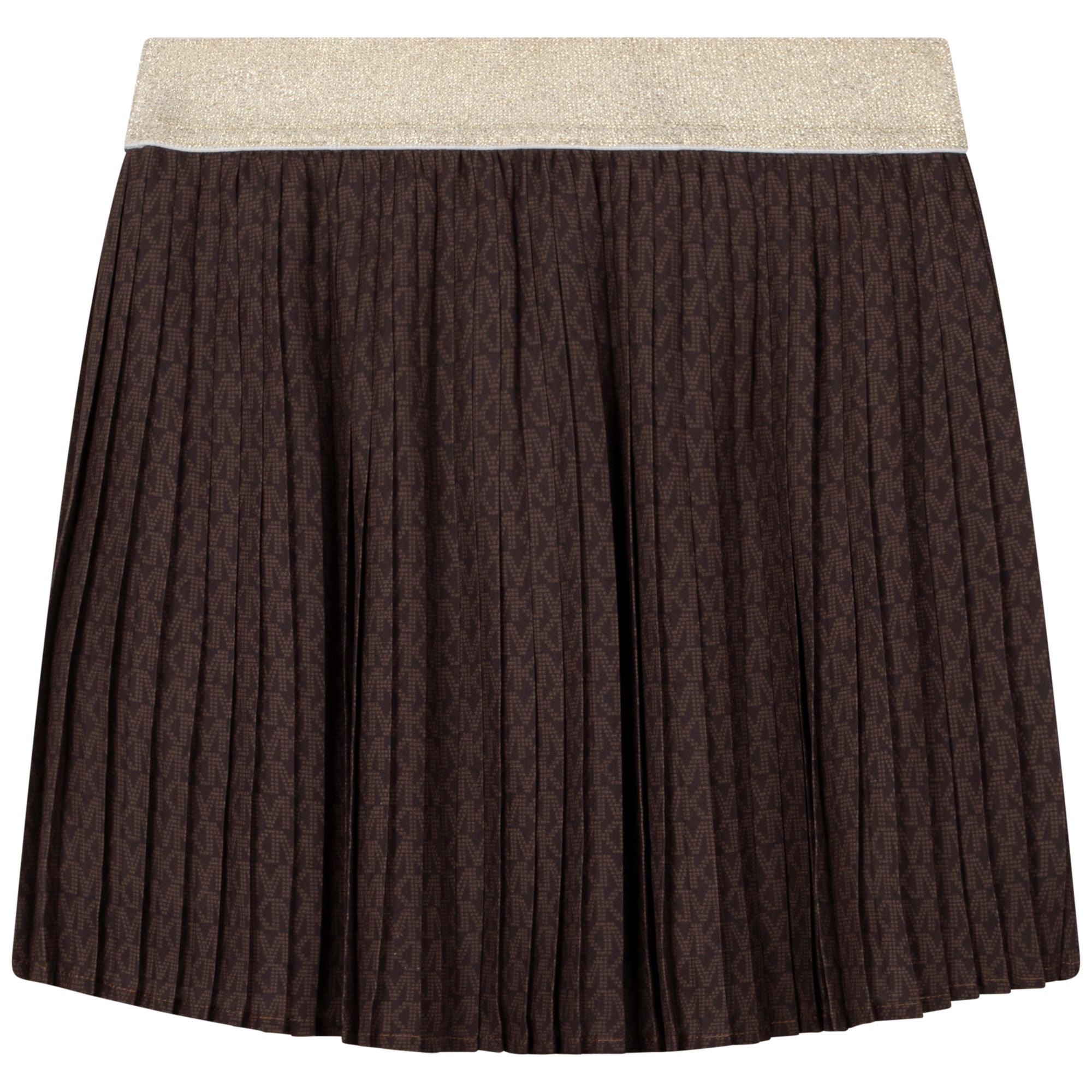 Michael Kors Brown Pleated Skirt