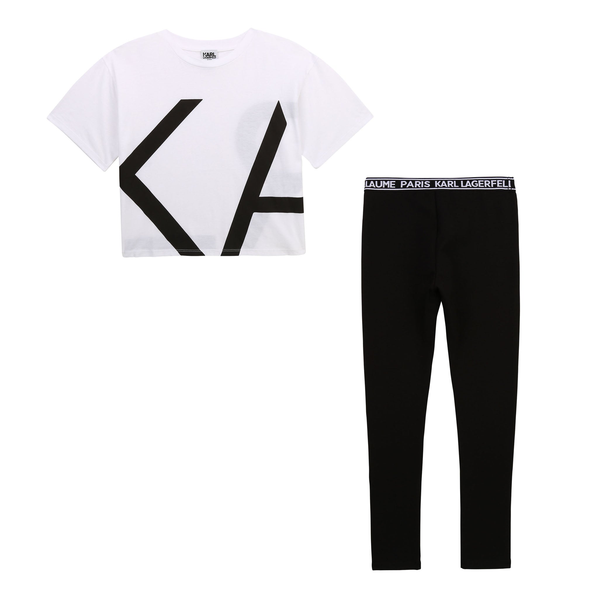 Karl Lagerfeld T-Shirt Legging Ensemble