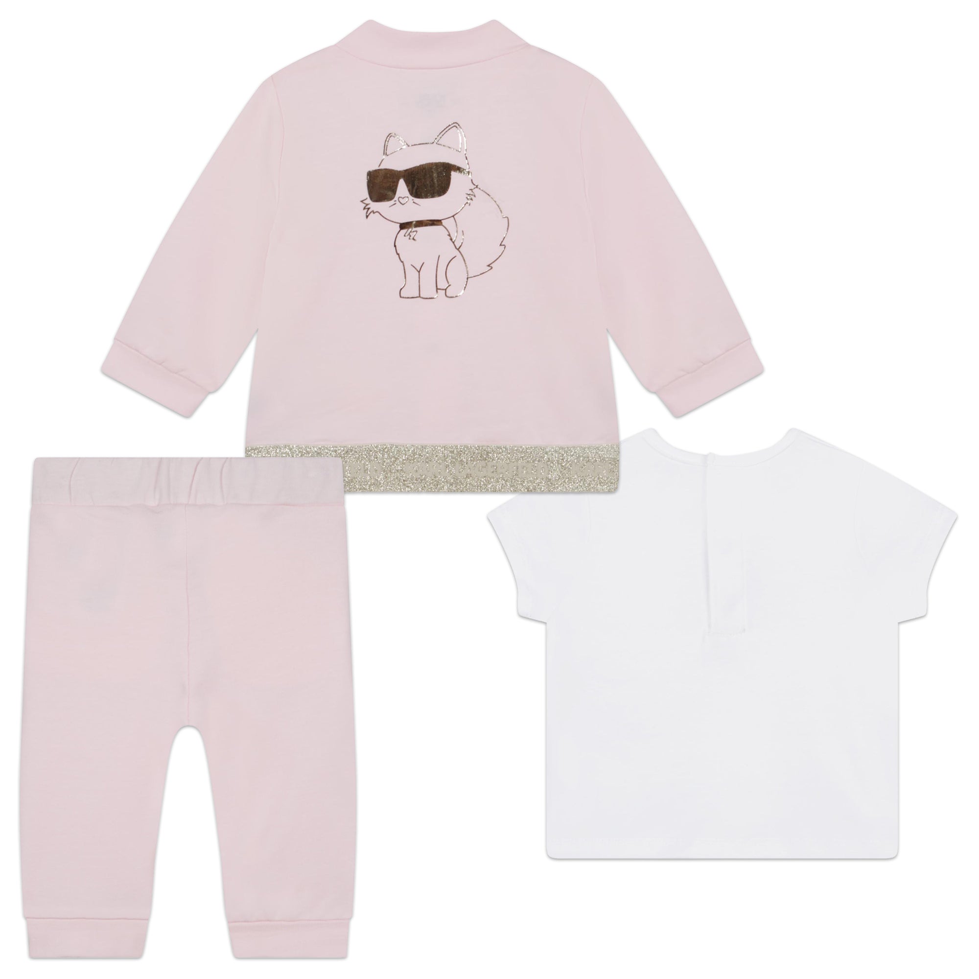 Karl Lagerfeld Baby Girls Pink Tracksuit