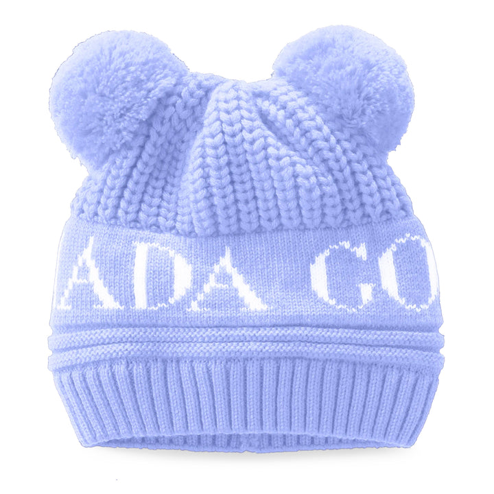 Canada Goose Baby Double Pom Hat Dawn Blue