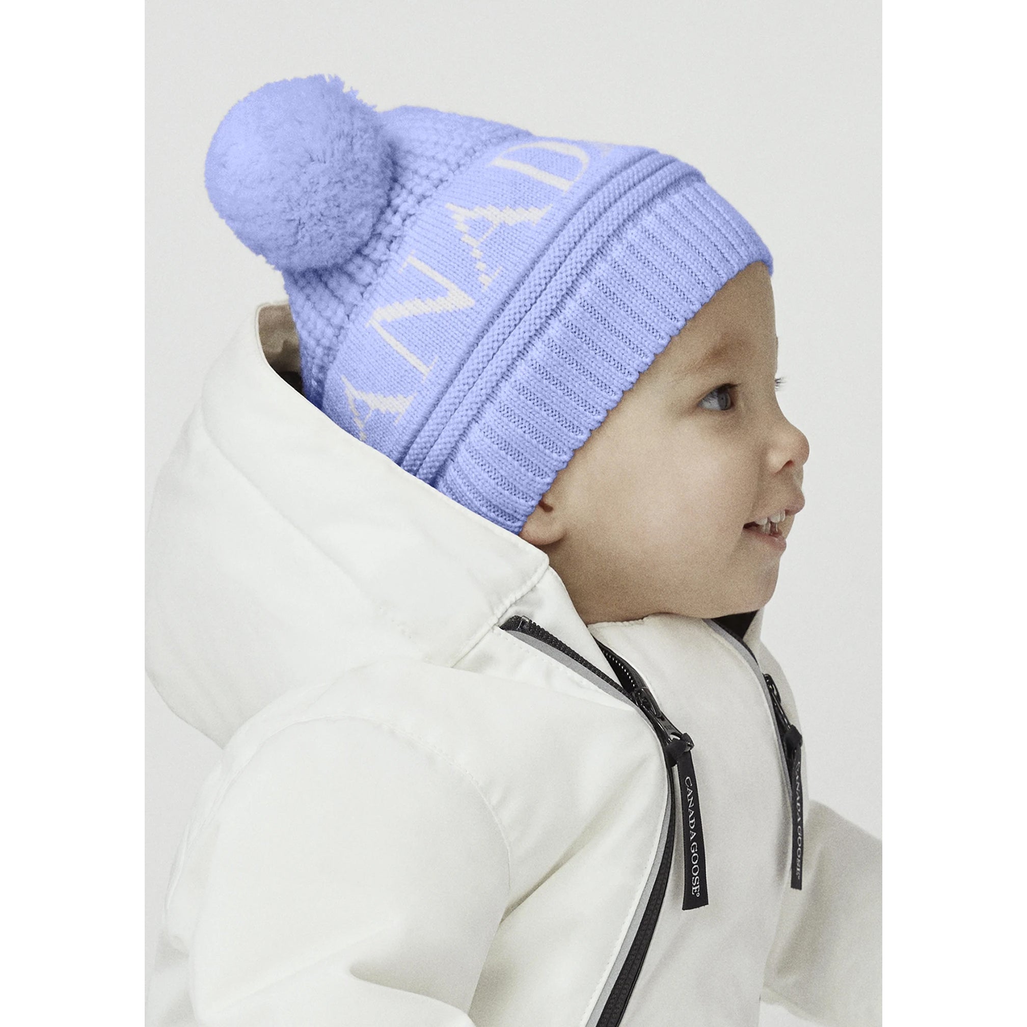 Canada Goose Baby Double Pom Hat Dawn Blue