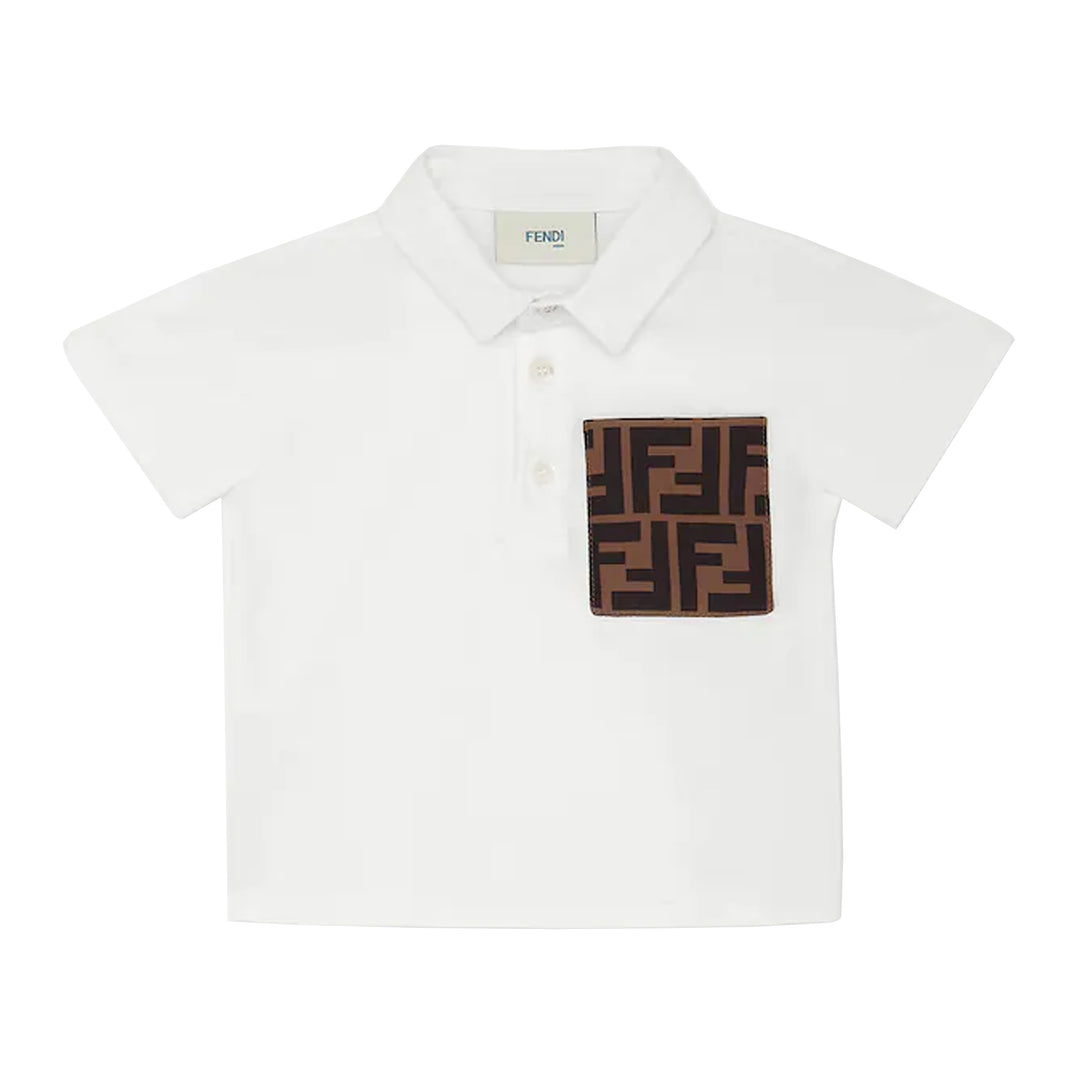 Fendi Baby Boys White Polo