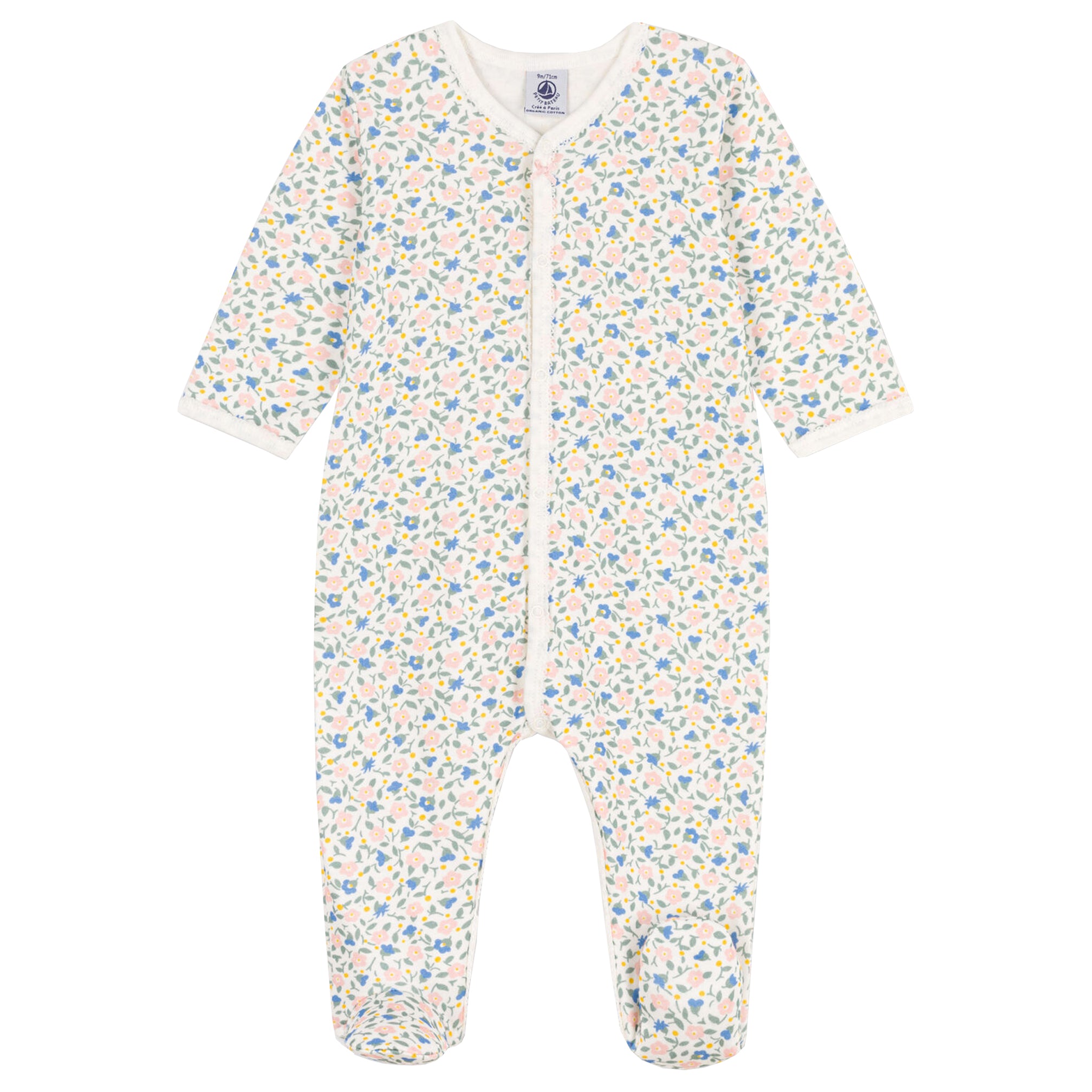 Petit Bateau Baby Girls Floral Pyjama