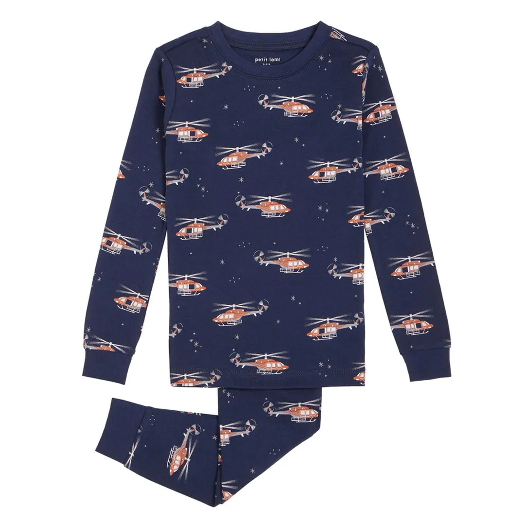 Petit Lem Helicopter Pyjama Set