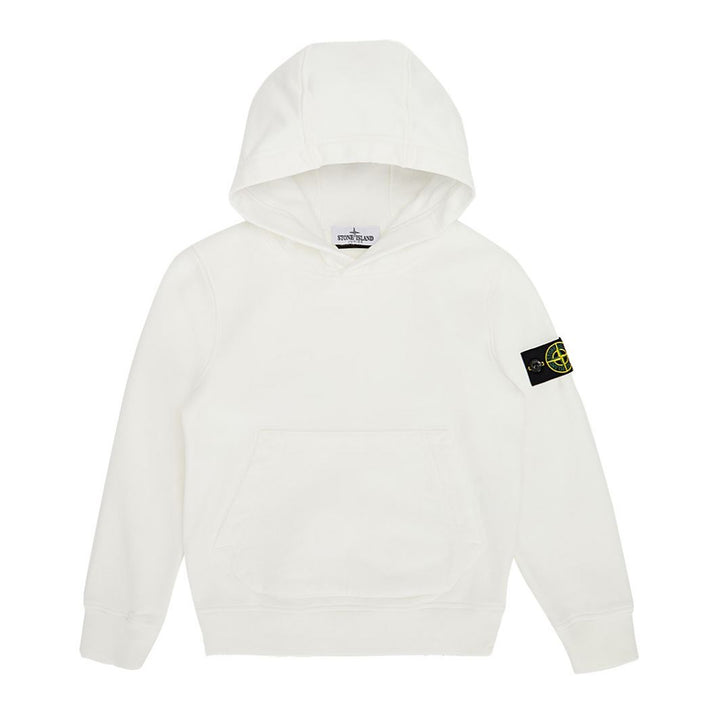 Stone Island White Hoodie