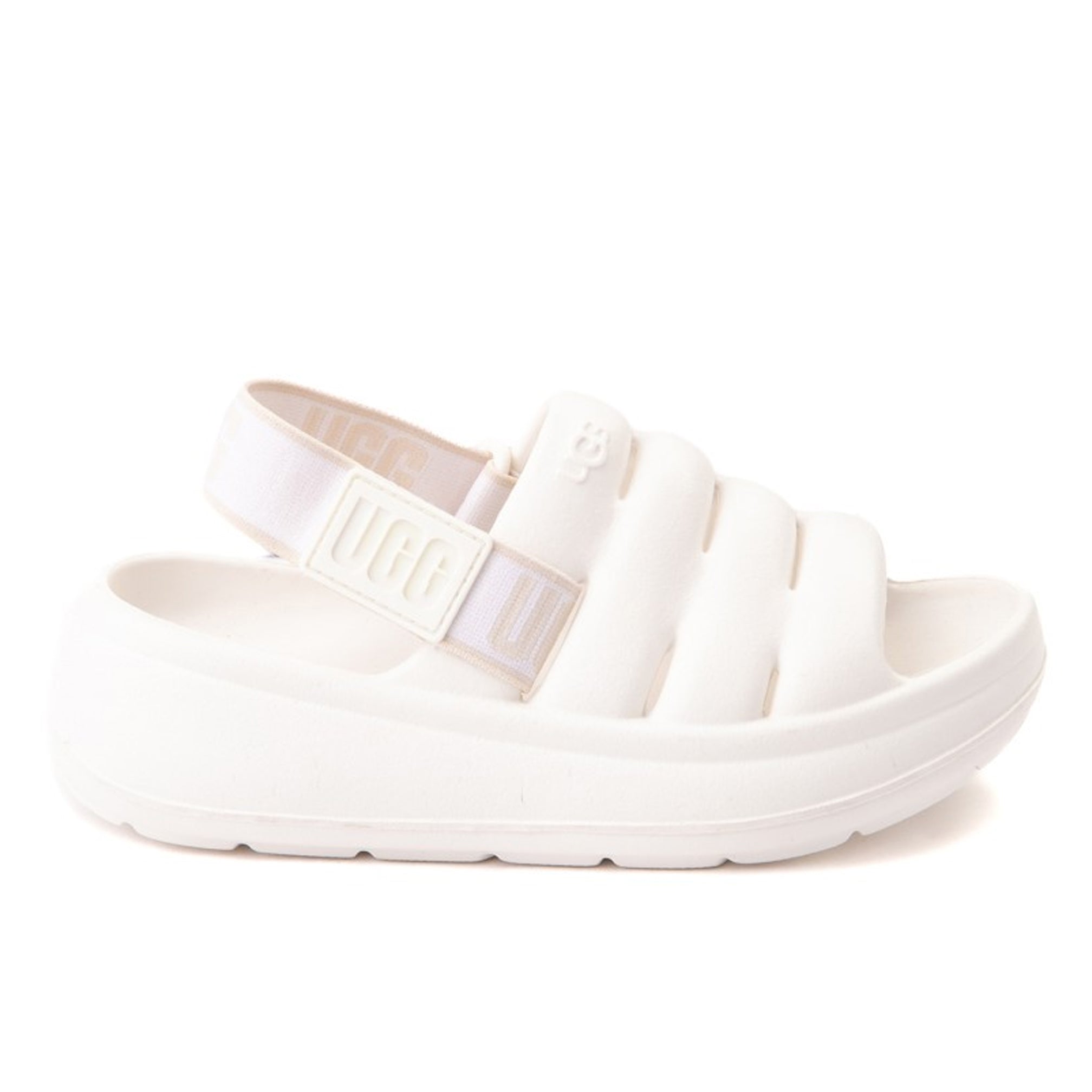 UGG White Sport Yeah Sandals