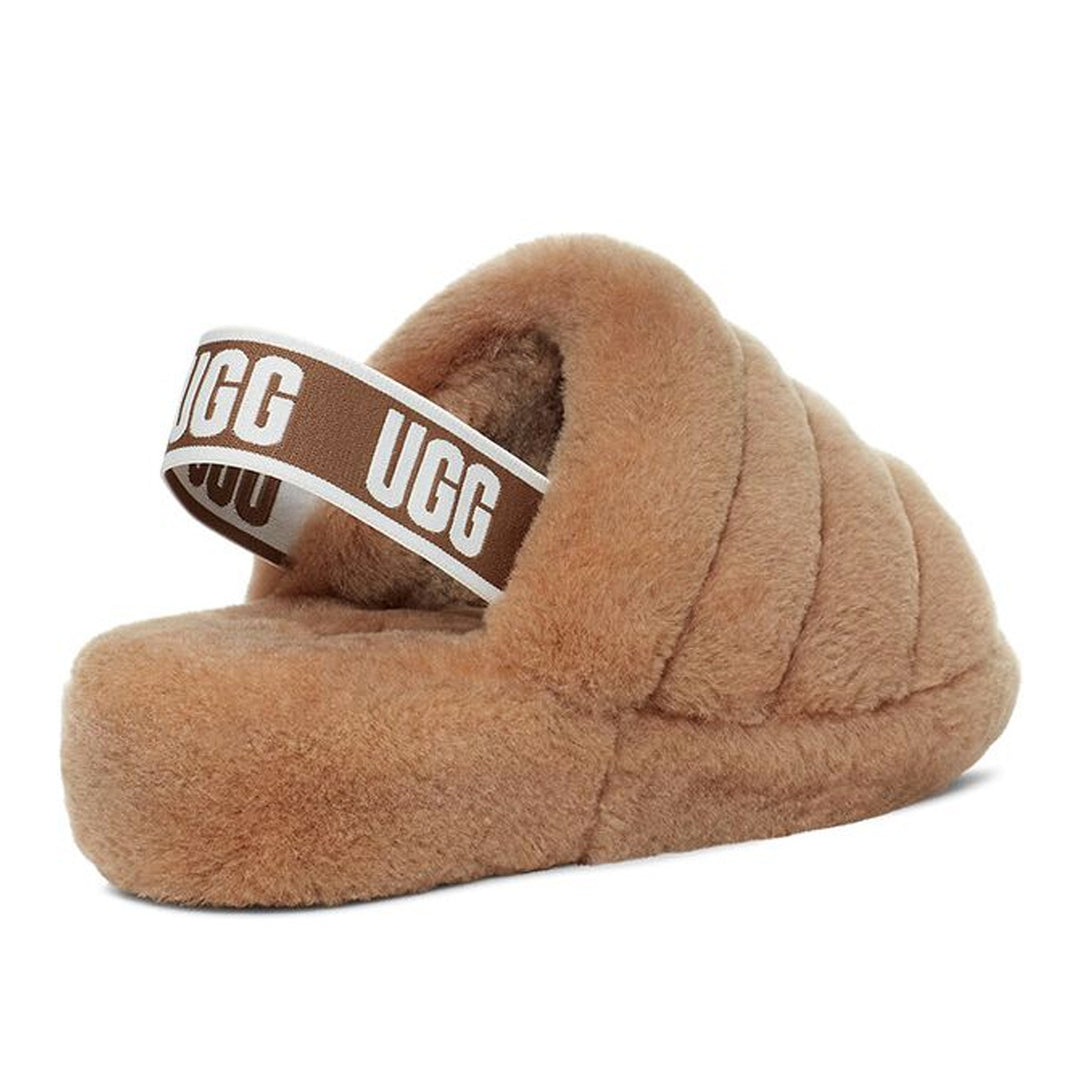 UGG Womens Fluff Yeah Slide Chestnut